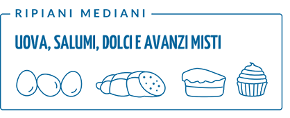 Ripiani Mediani - Uova, Salumi, Dolci e Avanzi Misti